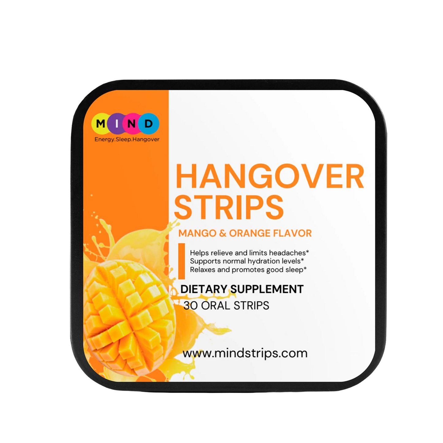 Effective hangover strips with natural ingredients