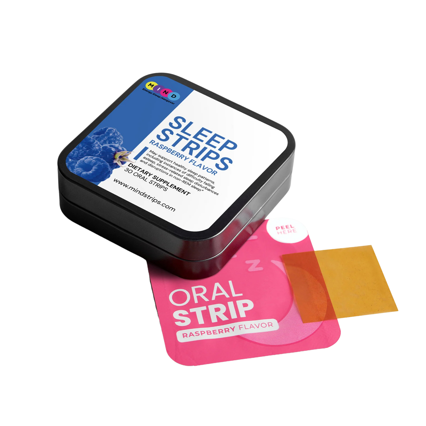 Sleep aid dissolvable strips for relaxation