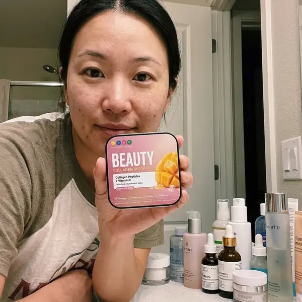 Customer trying Beauty strips