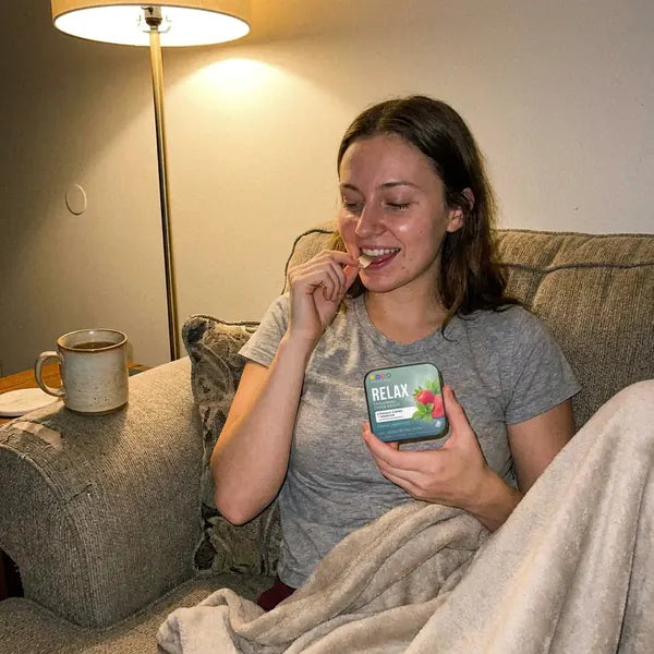 Customer trying Relax strips