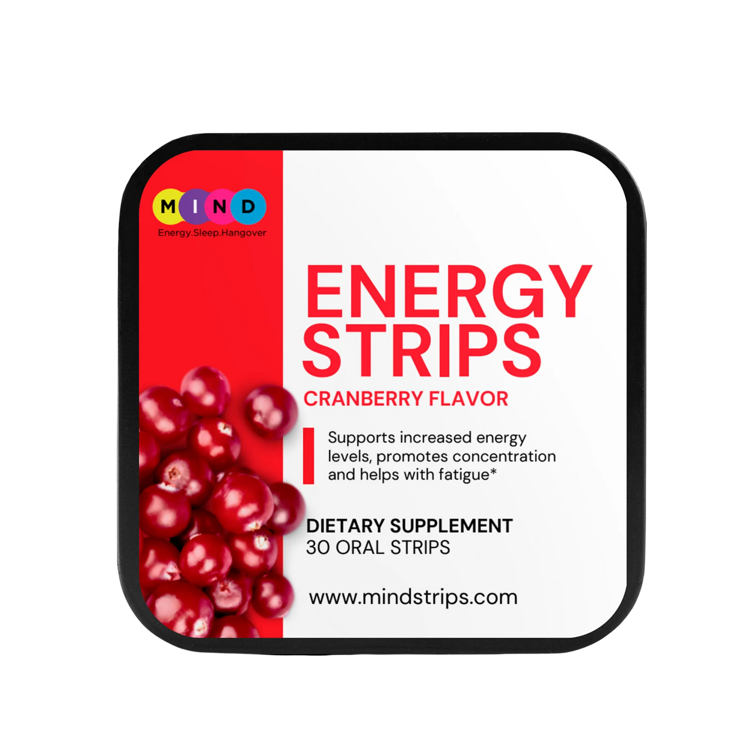 Vegan energy strips for daily use
