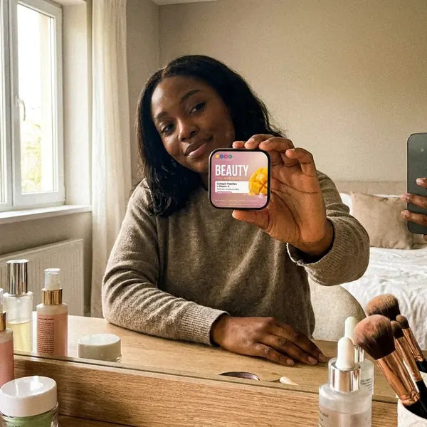 Customer trying Beauty strips