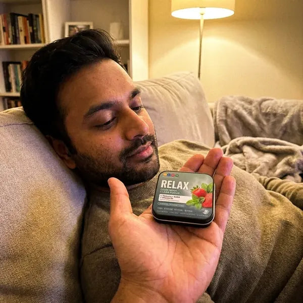 Customer trying Relax strips