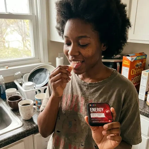 Customer trying Energy strips