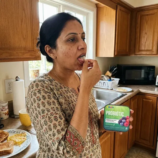 Customer trying Probiotic strips
