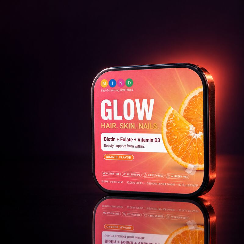 Hair, Skin & Nails: studio photo of the tin