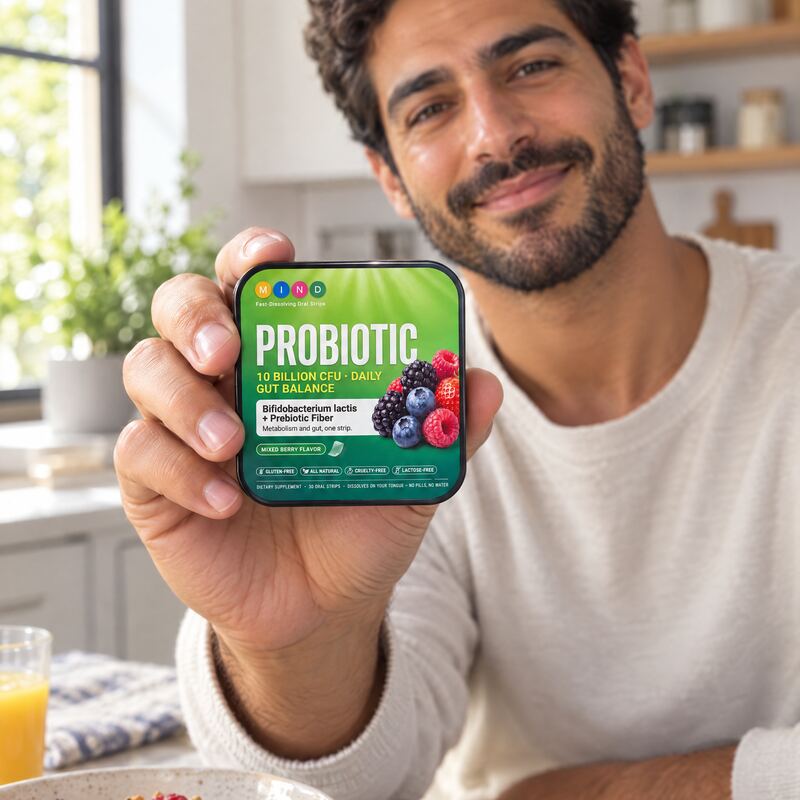 Probiotic: tin in hand