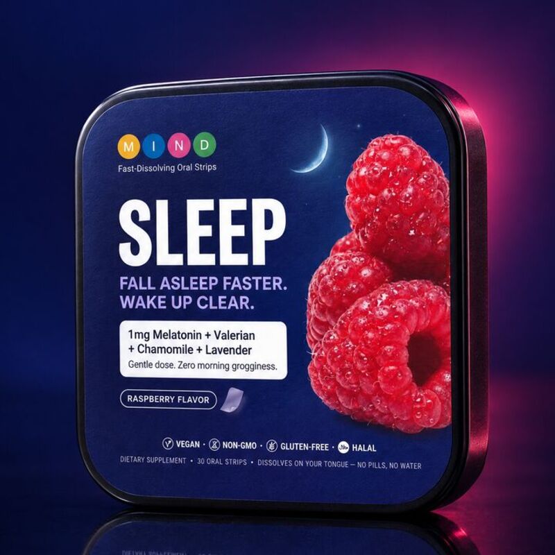 Sleep: studio photo of the tin